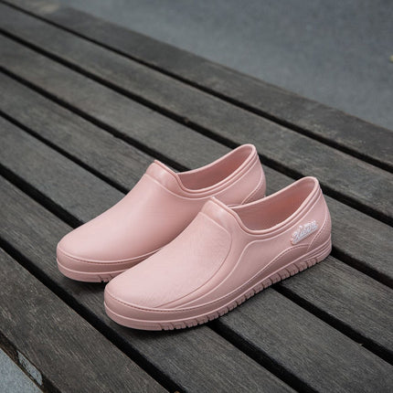 New Spring and Autumn Rain Shoes Women's Waterproof Shoes Four Seasons Low-top Lightweight Work Non-slip Soft Bottom Rubber Shoes Short Tube Export Foreign Trade