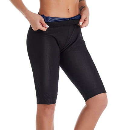 Sweaty Pants Amazon Silver Ion Long Shorts Yoga High Waist Abdominal Pants Leg-lifting Hip-lifting Leg Tight Body-fitting Pants