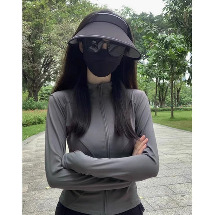 2026 New Summer Style Thin Sun Protection Clothing for Women, Breathable and Slim-Fitting Ice Silk Sun Protection Clothing, Cardigan Jacket, Uv Protection