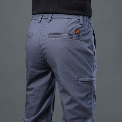 Dropshipping 2025 New Spring and Autumn Men's Casual Pants Slim Straight Versatile Business Dress Pants