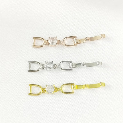Joker bracelet necklace extended chain plated real platinum zircon 3cm lengthened first jewelry button accessories factory outlet