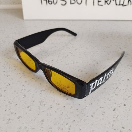 European and American Style Children's Dopamine Color Rectangular Frame Sunglasses Internet Popular New Baby Concave Shade Sunglasses