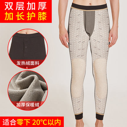 Fall/winter 1200g extra thick warm pants women and men thick plus velvet waist knee camel velvet northeast cotton pants men wholesale