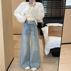 Light blue [elastic fabric] / S
