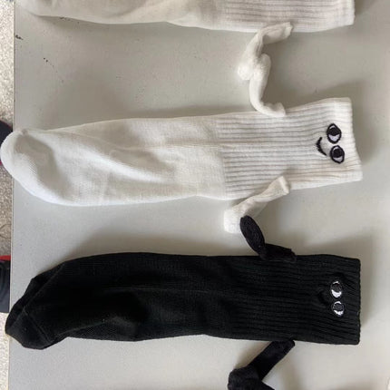 [in stock and fast delivery] Amazon temu AliExpress Cross-border Special for Embroidery Eye Holding Socks Magnetic Lovers Socks