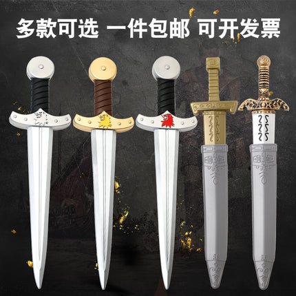 Ancient Roman Samurai Props Medieval Helmet Plastic Weapon Props Greek PU Sword Dagger Shield Knife
