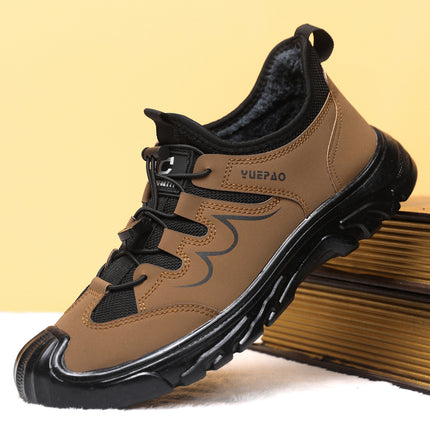 Non-Slip Wear-Resistant Shoes Single Cotton Same Style Autumn New Style Pin-Resistant Wear Labor Protection Shoes Men's Casual All-Match Simple Work Shoes