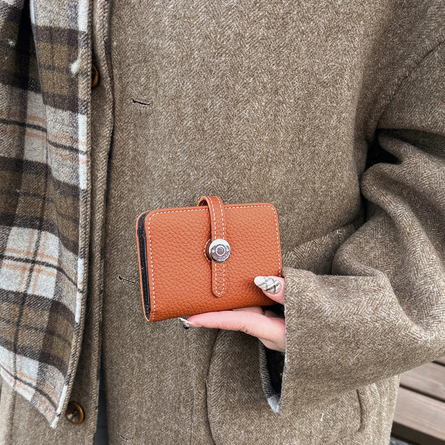 2025 Long Wallet Women's Folding Large Capacity Wallet Cross-border New Style Soft Leather Women's Hand Bag for Mobile Phone Wallet Bag
