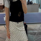 Short style - polka dots (to the lower thigh) / Xxs imported acetic acid customized products are not returnable or exchangeable