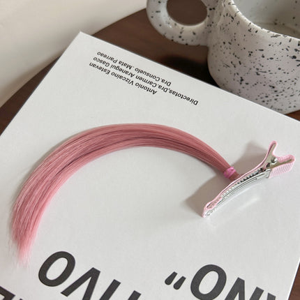 Cute Dick Hair Clip Wig Small Braid Headdress Hair Clip Female Anime Suwon Qianhe Same Style Duckbill Bangs