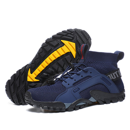 Outdoor Men's Mountain Climbing Amphibious Tracing Shoes Hiking Wild Fishing Camping Hiking Rock Climbing Shoes Non-slip Wear-resistant Climbing Shoes