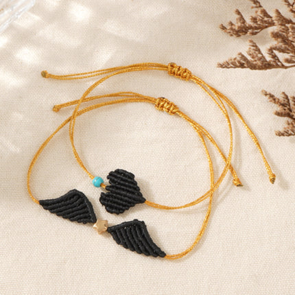 2025 Original New Angel Wings Bracelet Creative Hand-woven Bracelet Couple's Birthday Gift Light Luxury Bracelet