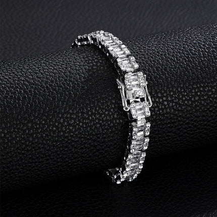 Popular Jewelry Rock Sugar Chain Children's European and American New Zircon Cuban Chain Hip Hop Jewelry Internet Celebrity Same Style Clothing Accessories