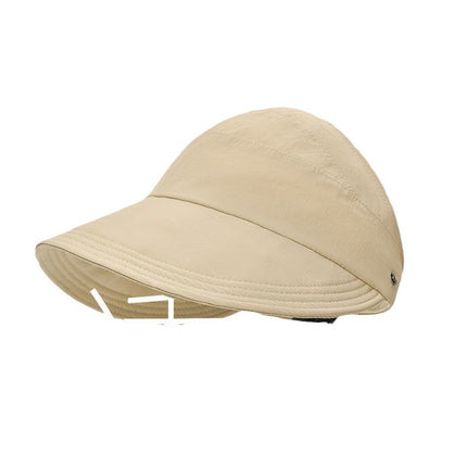 Hat Women's Summer Ruth Same Style Sunscreen Hat Sun Hat Face Coverage Empty Top Fisherman Hat Korean Style Cap Sunshade Hat