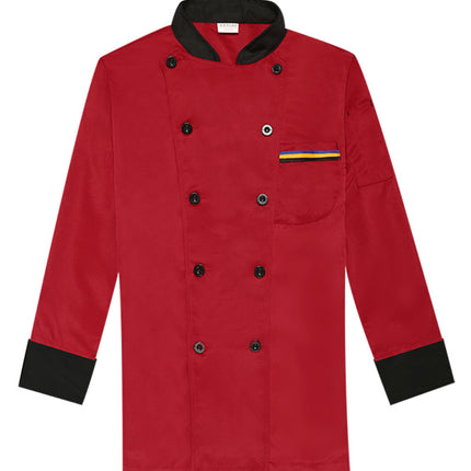 Restaurant and Cafeteria Back Kitchen Chef Work Clothes Long-Sleeved Work Clothes for Men Hotel Restaurant Chef Clothes Short-Sleeved Custom-Made for Men