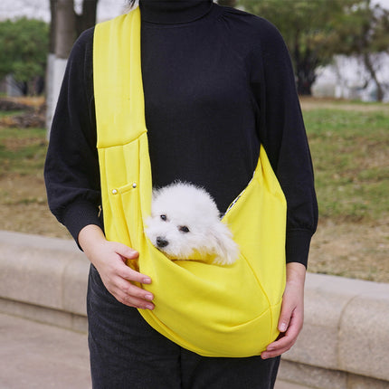 in stock new polyester pet diagonal bag with pocket capacity of 15kg inside out diagonal dog cat bag