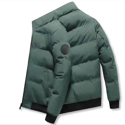 Winter Men's Stand-Up Collar Cotton Outwear, Thickeneded Warm Cotton Outwear, Korean Style Casual Cotton Outwear, Cross-Border Hot Sale Spot Batch