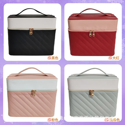 Factory wholesale portable cosmetic bag cotton PVC beauty nail beauty eyelashes and other cosmetics storage bag