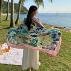 M267-02 Sunflower-Pink Edge / 180*90cm