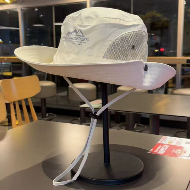 Mountain Camping Style Men's Summer Sun Hat Hiking Sun Protection Outdoor Mountaineering Anti-Uv Women's Fisherman Hat Fishing Hat