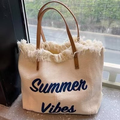 Ins Korean New Korean Tassel Retro Autumn and Winter Embroidered Shoulder Bag