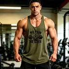 Army green printed black / S