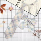 JK056 Shengsheng check pattern (tie collar flower)