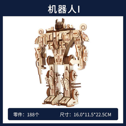 wooden three-dimensional assembled military model angel tank puzzle assembled boy wooden toy diy hut puzzle