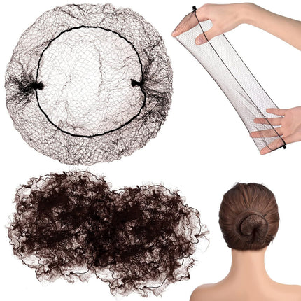 Hair Bun Maker Dance Net Bun Hairpiece Flight Attendant Hair Flower Bun Invisible Hair Net Wig Disposable Hair Bun
