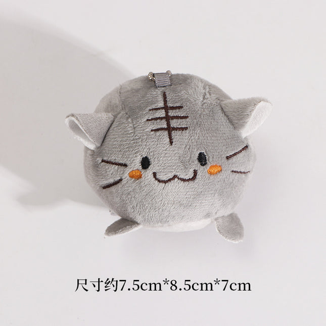 Cartoon plush tiger peripheral brooch couple Japanese clothes bag decoration Tiger Year auspicious metal badge men and women