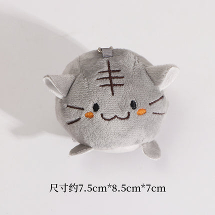 Cartoon plush tiger peripheral brooch couple Japanese clothes bag decoration Tiger Year auspicious metal badge men and women