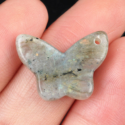 Natural Crystal Agate Stone Butterfly Pendant DIY Natural Stone Butterfly Bracelet Necklace Pendant Jewelry Accessories