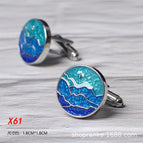 X61 enamel round vintage blue / Alloy