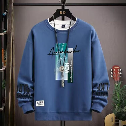 Teenage Student Sweatshirt Men's Long-Sleeved Autum Bottoming Shirt 2025 New Spring and Autum Clothing Trendy Brand Handsome Loose Clothes