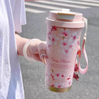 500ml / Summer garden pink cherry blossoms