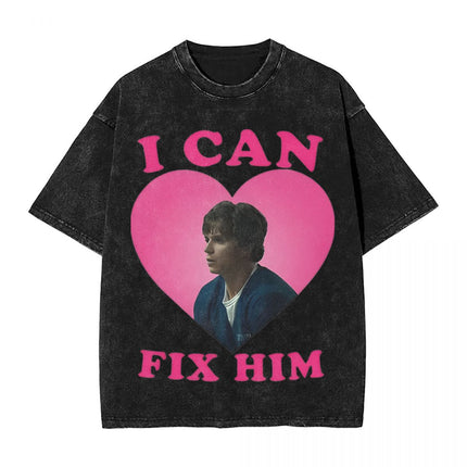 I Can Fix Him Nicholas Chavez t Shirts Hip Hop Washed Cotton