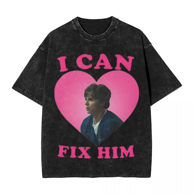 I Can Fix Him Nicholas Chavez t Shirts Hip Hop Washed Cotton