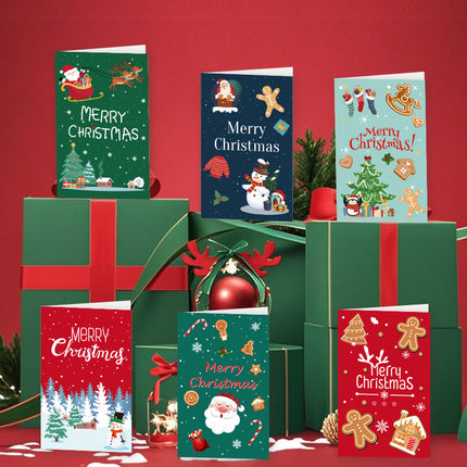 Cross-Border Amazon New Creative Ins Style Christmas Greeting Card Export Export Blessing Christmas Card Envelope Cover