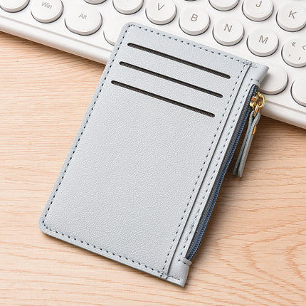 Ultra-thin Card Holder Women's Small Multi-card Bank Card Holder Simple Mini Wallet One-piece Driving ID Card Holder