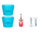 Transparent blue brake 2 screw 2 screwdriver