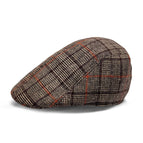 KHAKI YELLOW CHECK / One size fits all, suitable for head circumference 56-58cm