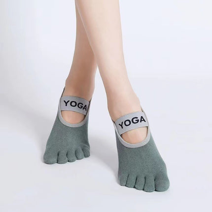 Yoga Yoga Socks Non-Slip Women's Thin Summer Five-Finger Socks Non-Slip New Fitness Indoor Sports Pilates Socks