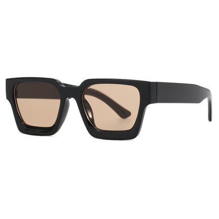 Korean Retro Frame Sunglasses for Women, Square Frame, Thick Edge, Simple Sunglasses, Concave Shape, Business Sunglasses 2025