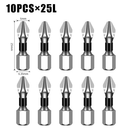 K5 Anti-Slip Bit S2 Magnetic 5A Black Anti-Slip Cross Bit Hand Electric Drill Electric Screwdriver High Hardness