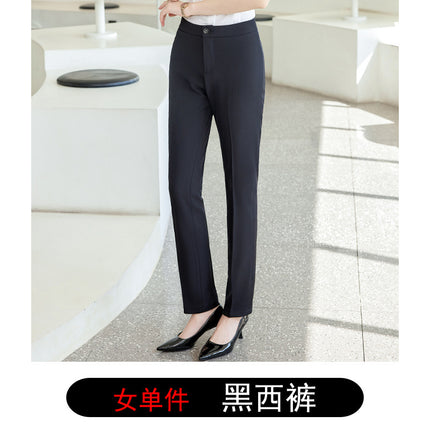Men's and Women's Professional Shirts Hotel Front Desk Attendant Work Clothes Temperament ktv Catering Salesperson Work Clothes Summer