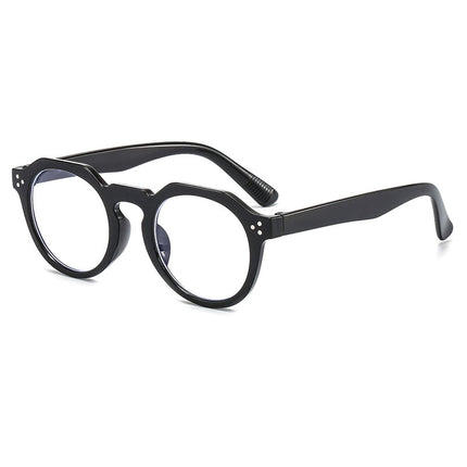Irregular Anti-Blue Light Rice Nail Glasses Frame Jelly Color Fashionable Trendy Same Style Personalized Full Frame Glasses 3387