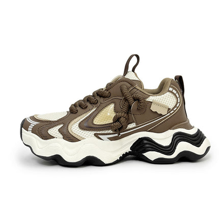Men's Trendy Shoes 2026 Spring New Style Height-Increasing Breathable Casual Sports Internet Celebrity Dad Shoes Men's Shoes