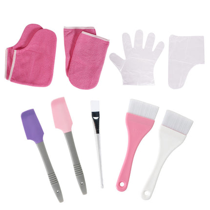 Cross-border Banafen Wax Therapy Hand and Foot Care Accessories Combination Set Velcro Cotton Insulation Hand and Foot Cover Wax Brush