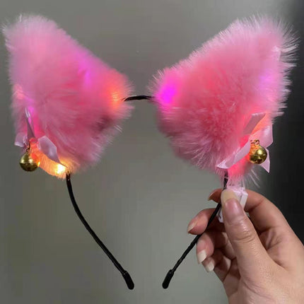 Cute Fox Ear Hairband Plush Cat Hairpin Cyber Celebrity Super Fairy Girl Sweet cos Fox Headband Hair Accessories