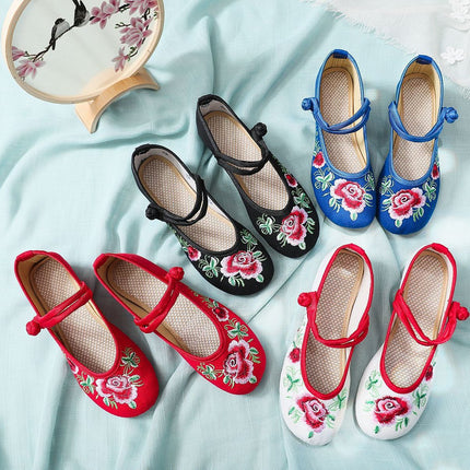 2020 New Old Beijing Cloth Shoes Ethnic Style Embroidered Shoes Wedding Shoes Inner Heightening Wedge Women's Shoes Single Shoes